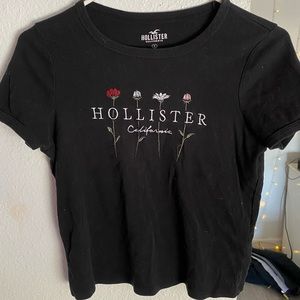 Hollister black baby tee